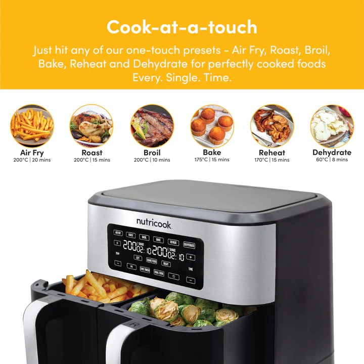 Nutricook Air Fryer Duo 8L NCAF800 PLUGnPOINT The Marketplace