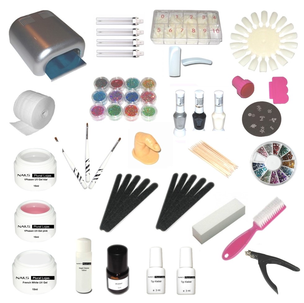 KIT UNHAS DE GEL XL FORNO UV 36 WATTS CINZA Produtos > UNHAS GEL E