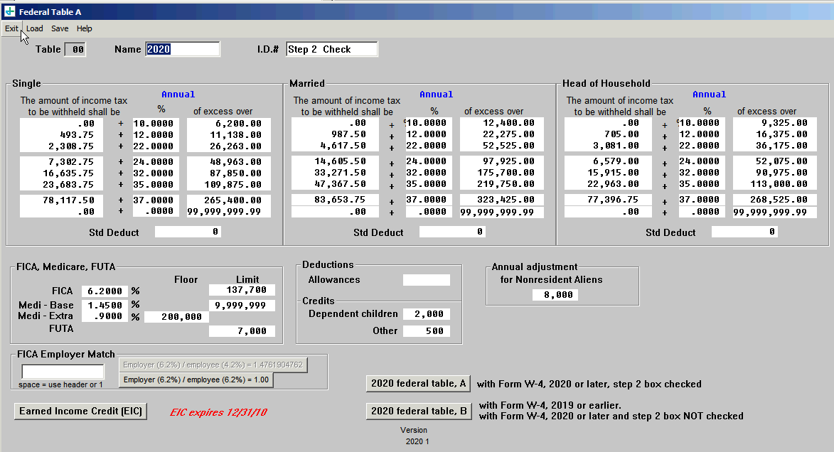 File, Table, Financial, Payroll Taxes