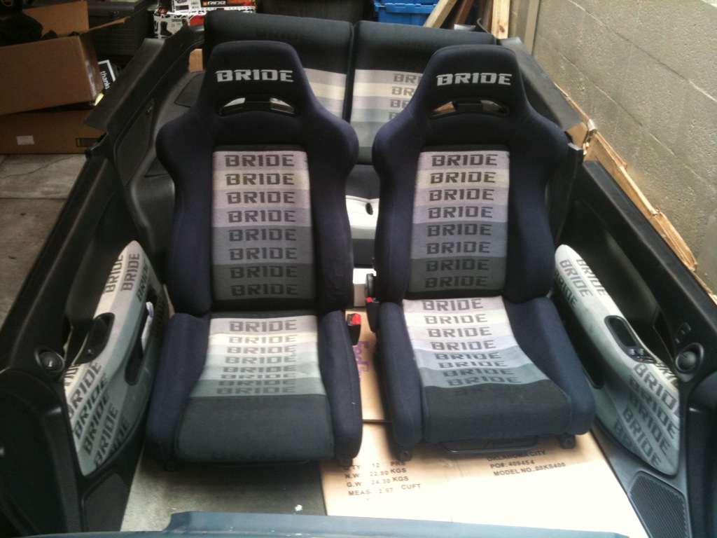 BRIDE XAX (generation I) EG/DC rails. EG6 interior (BRIDE wrapped