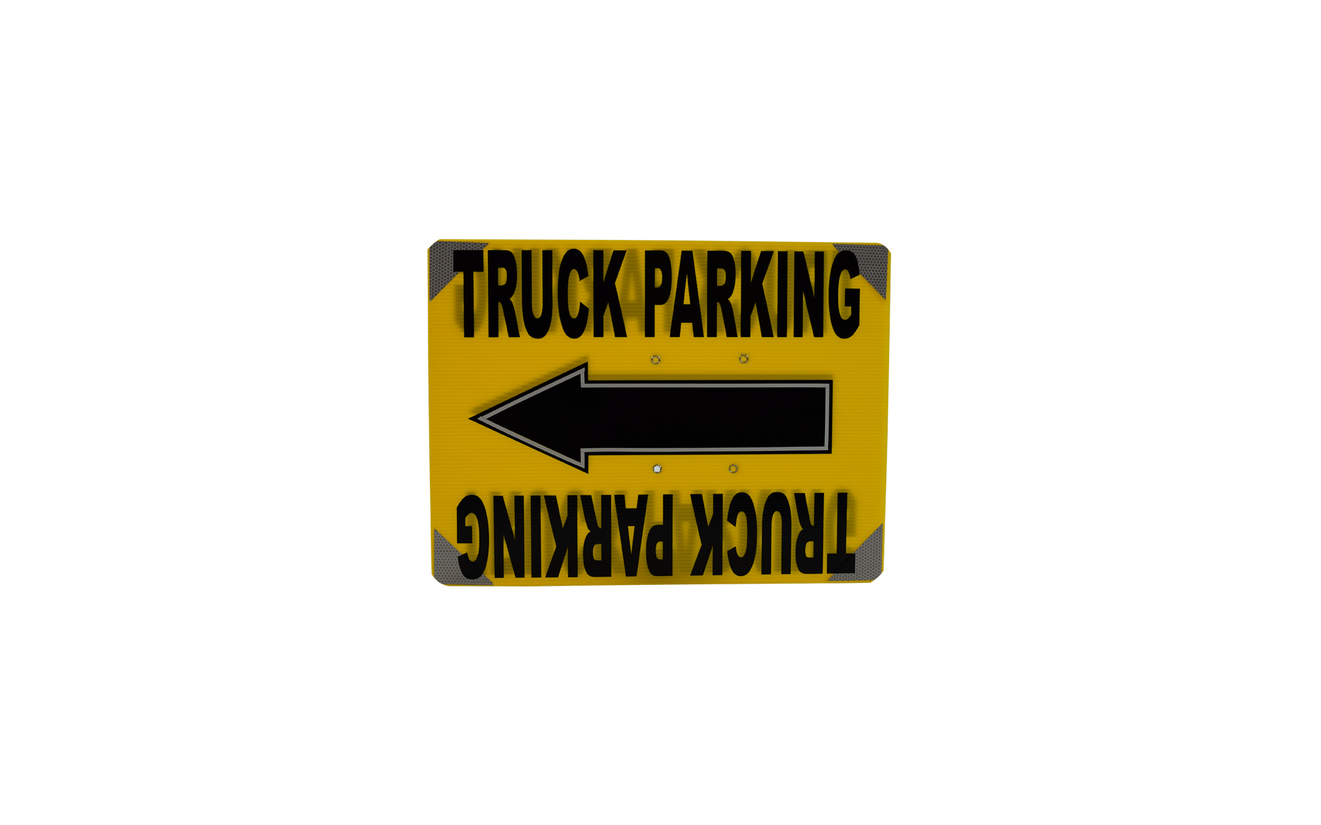 Truck Parking Sign Plus One Rentals