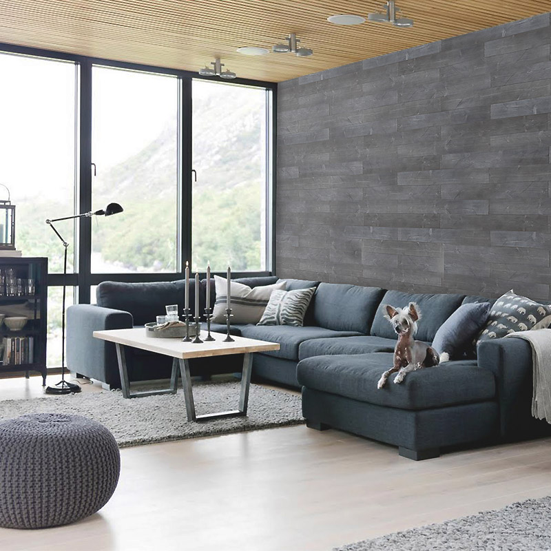 Plus Timber Graphite Grey Peel and Stick Boards Real Wood Planks UK