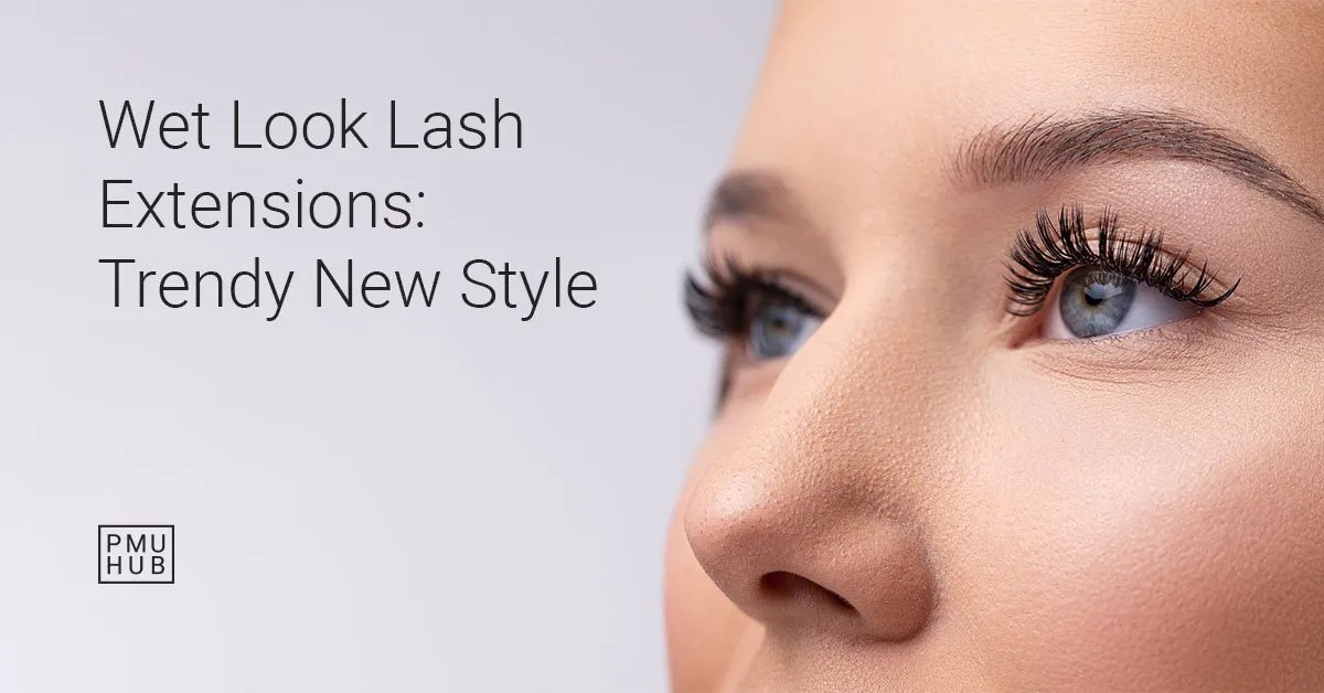 Wet Look Lash Extensions How They're Mapped