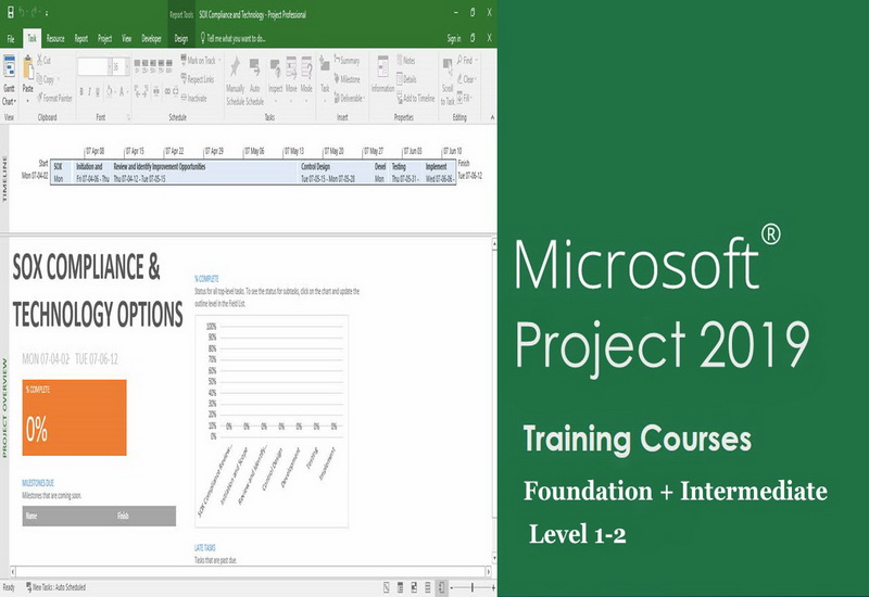 Microsoft Project Training Weekdays & Weekends All Levels