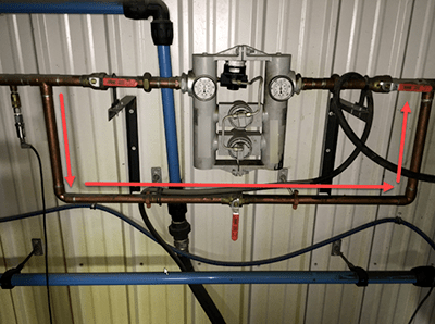 What's the wrong way to install a piping bypass?