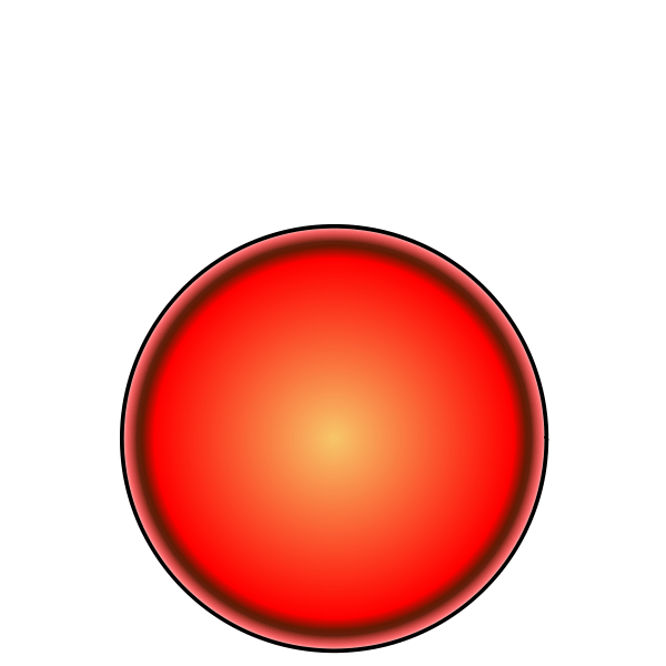 Red Light Glowing Orb Bright Red Circle Graphic HD PNG PNG All