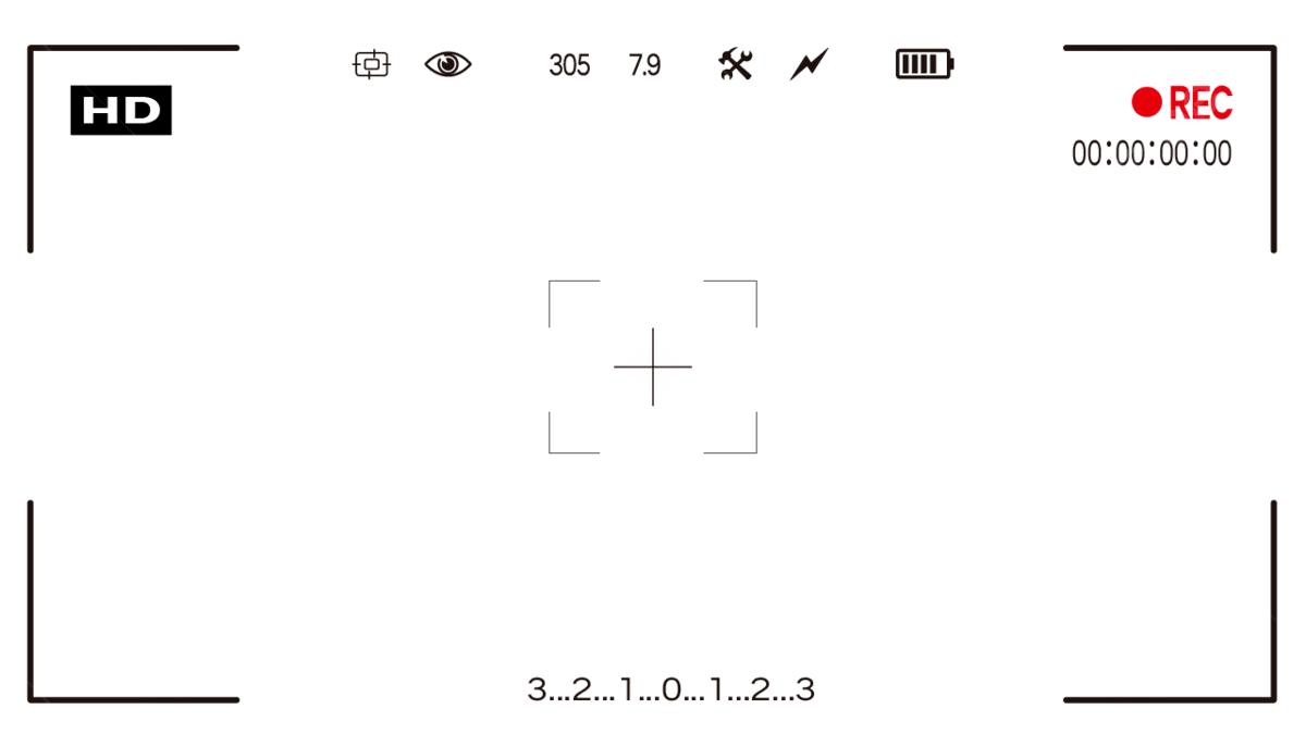 Camera Frame Features Focus Timer Settings PNG PNG All