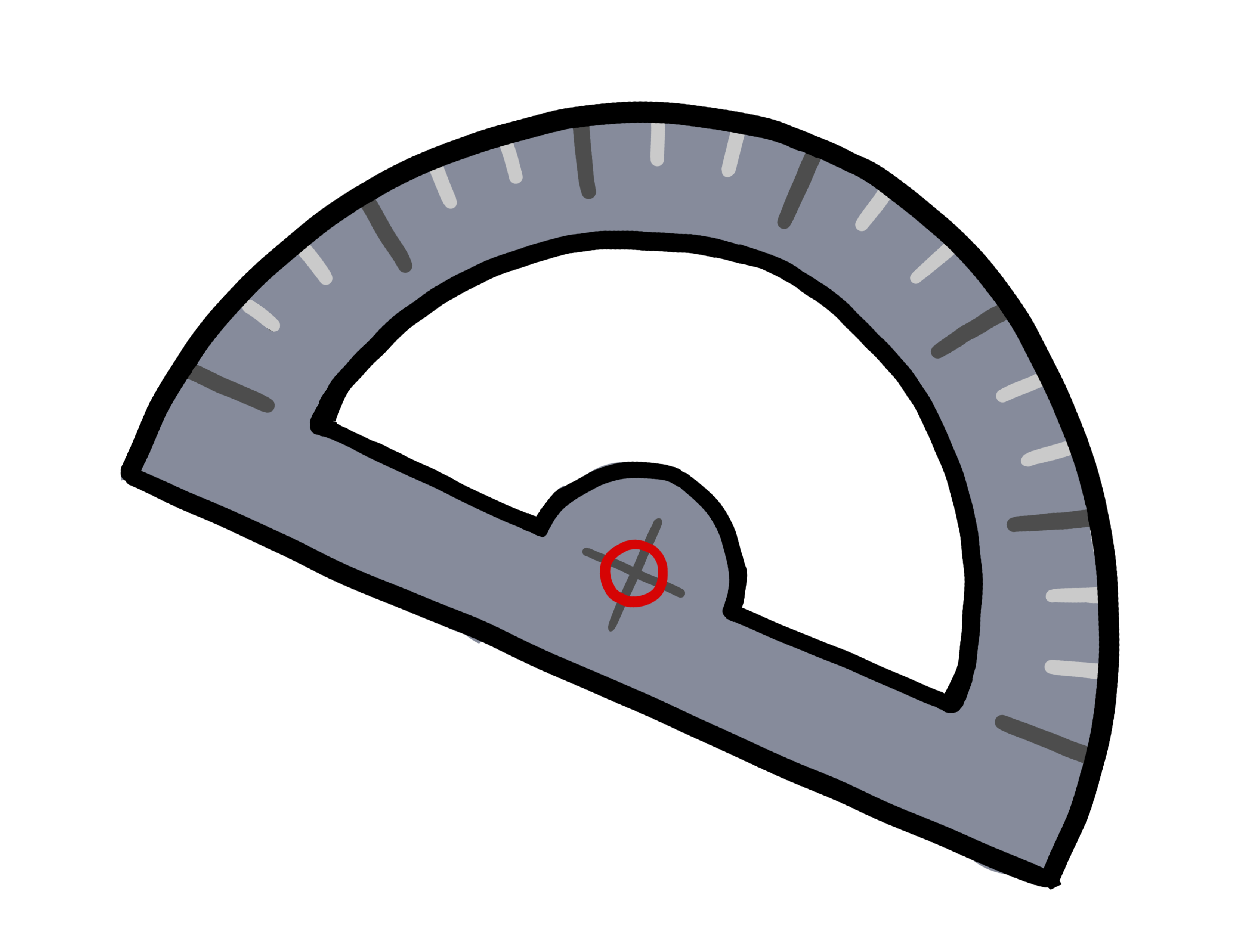 Protractor Angle Measurement Tool and Geometry Instrument Free PNG