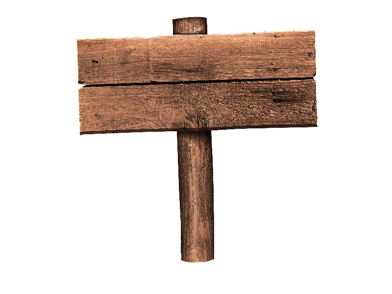 Wood Sign PNG Transparent Images
