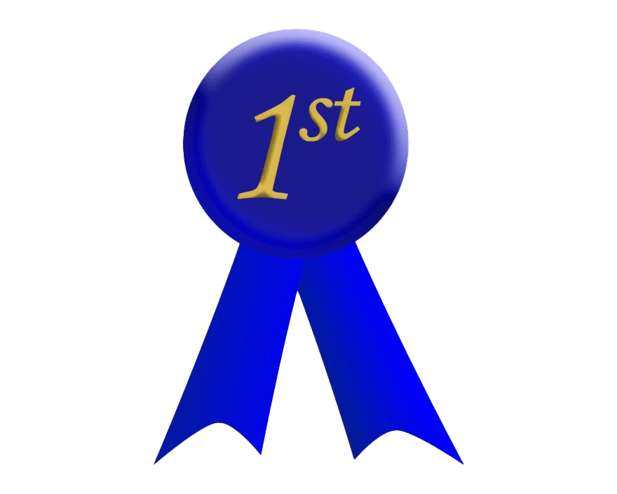 Blue Ribbon First Place PNG All