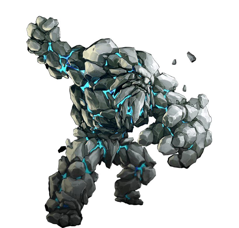 Rock Elemental Guardian Fantasy Monster Animation Clipart PNG PNG All