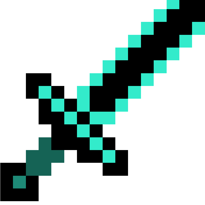 Diamond Sword Minecraft Transparent Image PNG Arts