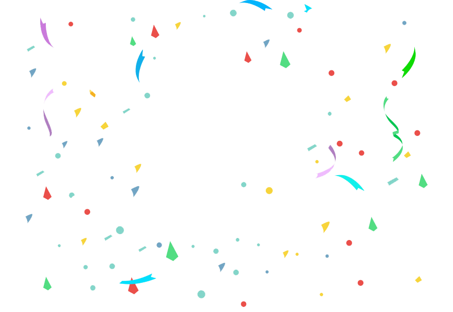 Falling Confetti Transparent Image