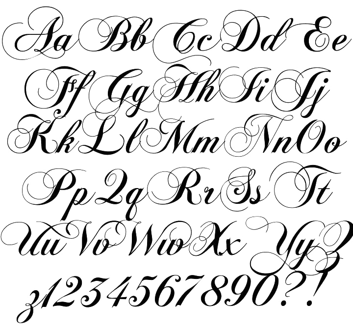 Cursive Calligraphy PNG Image