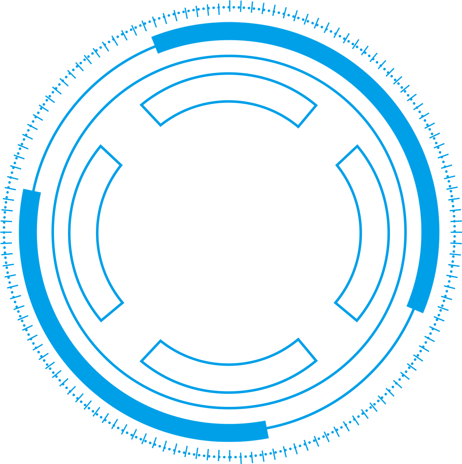 Vector Technology Frame PNG Image