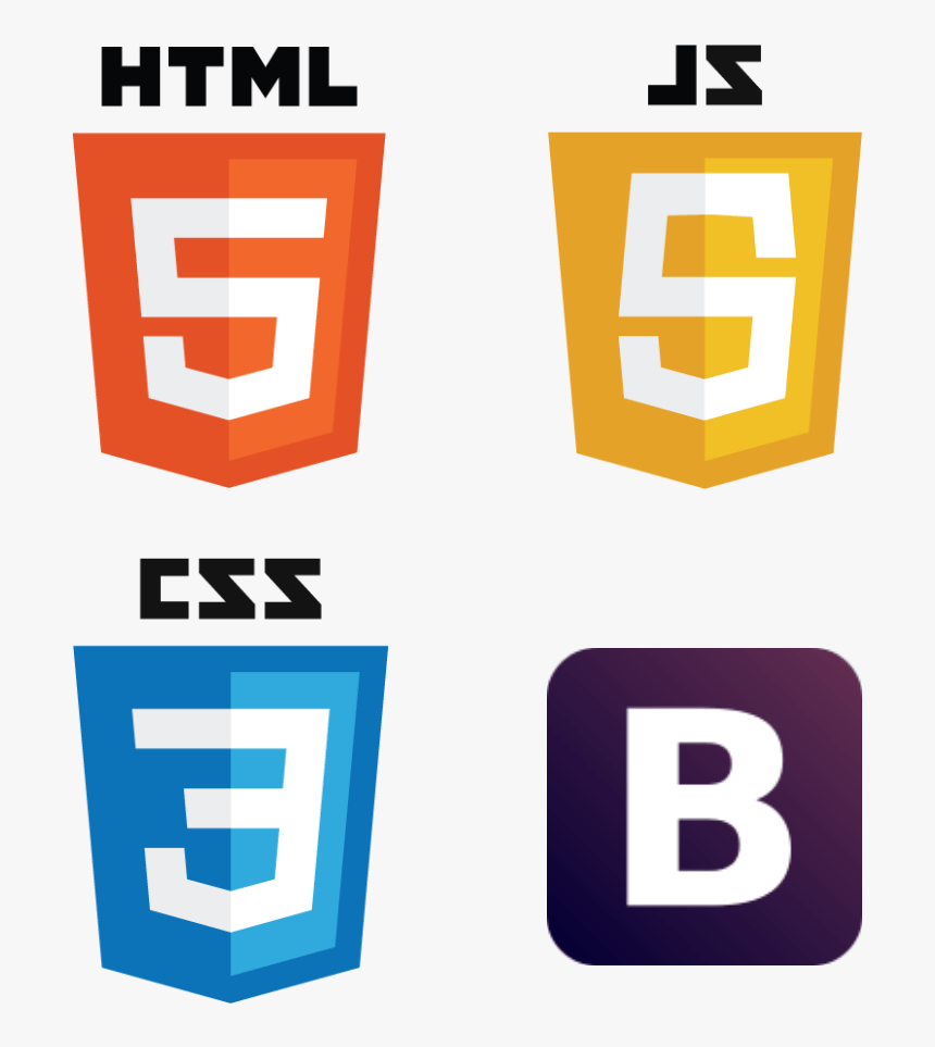 Vector Javascript Html5 Css3 Html Css Bootstrap Icon, HD Png Download
