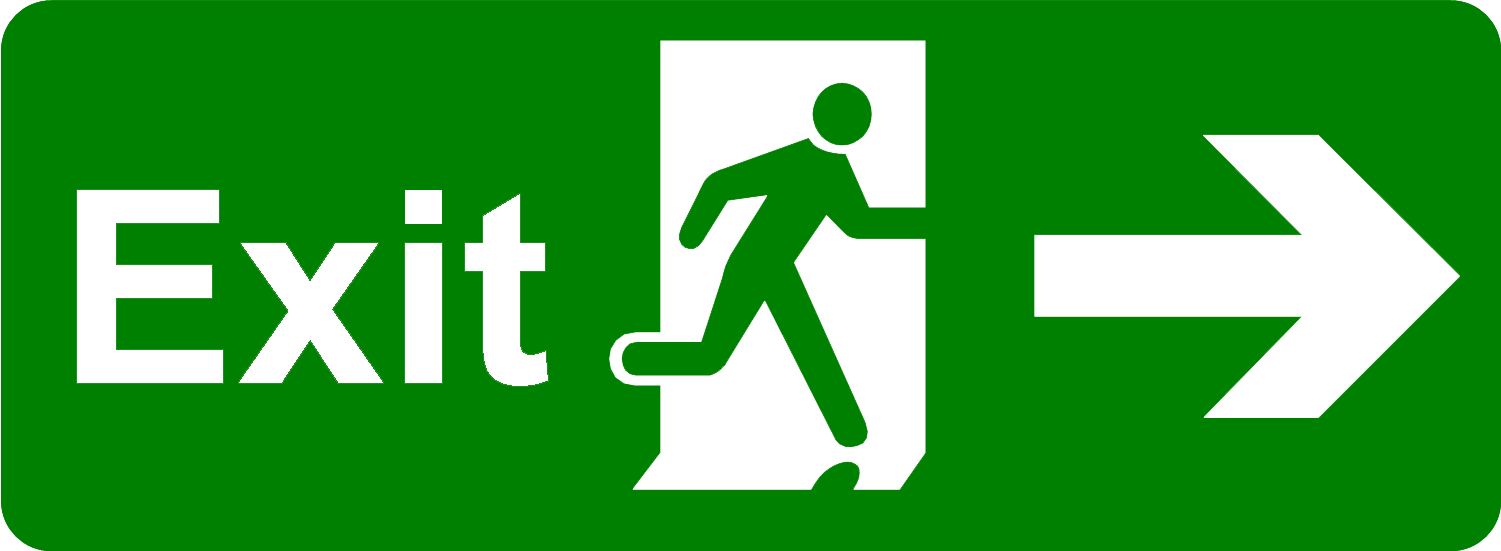 Fire Exit PNG File PNG Mart