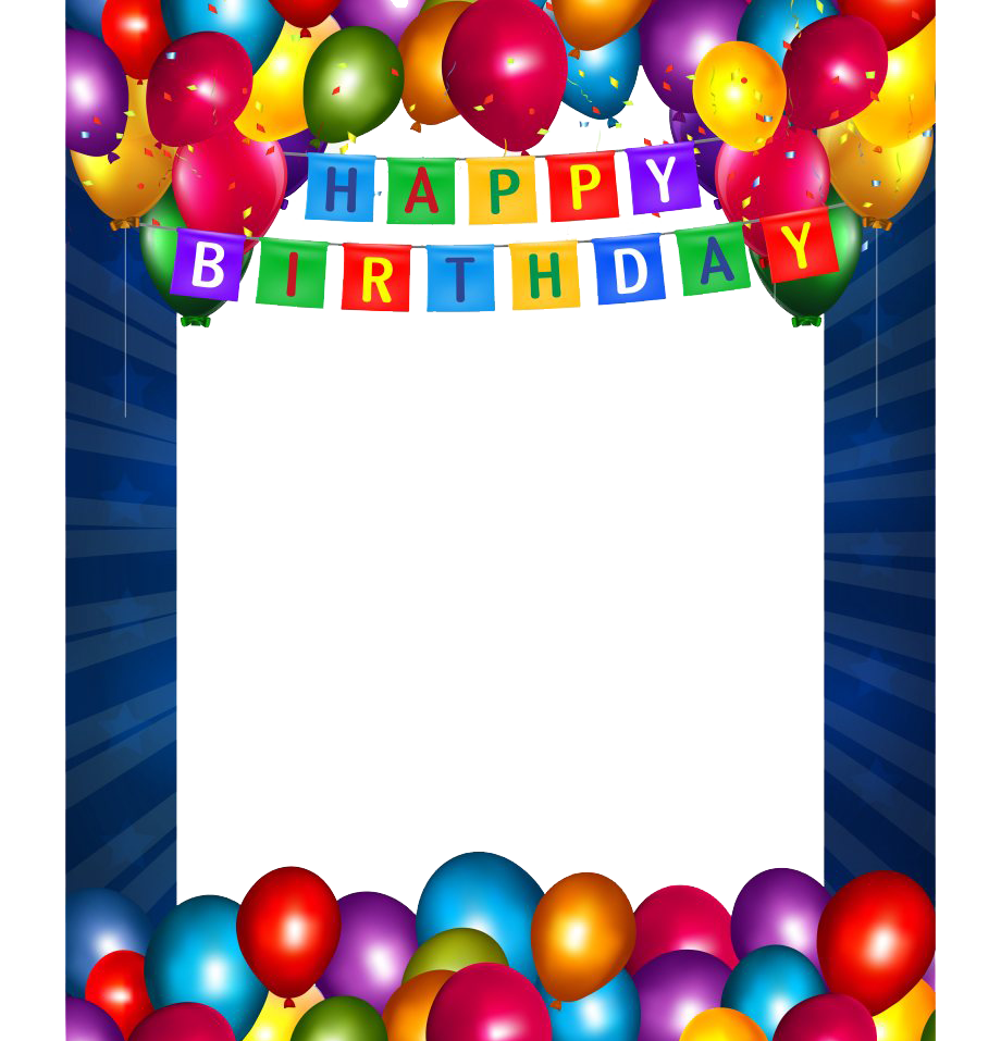 Birthday Frame Transparent Background PNG Mart