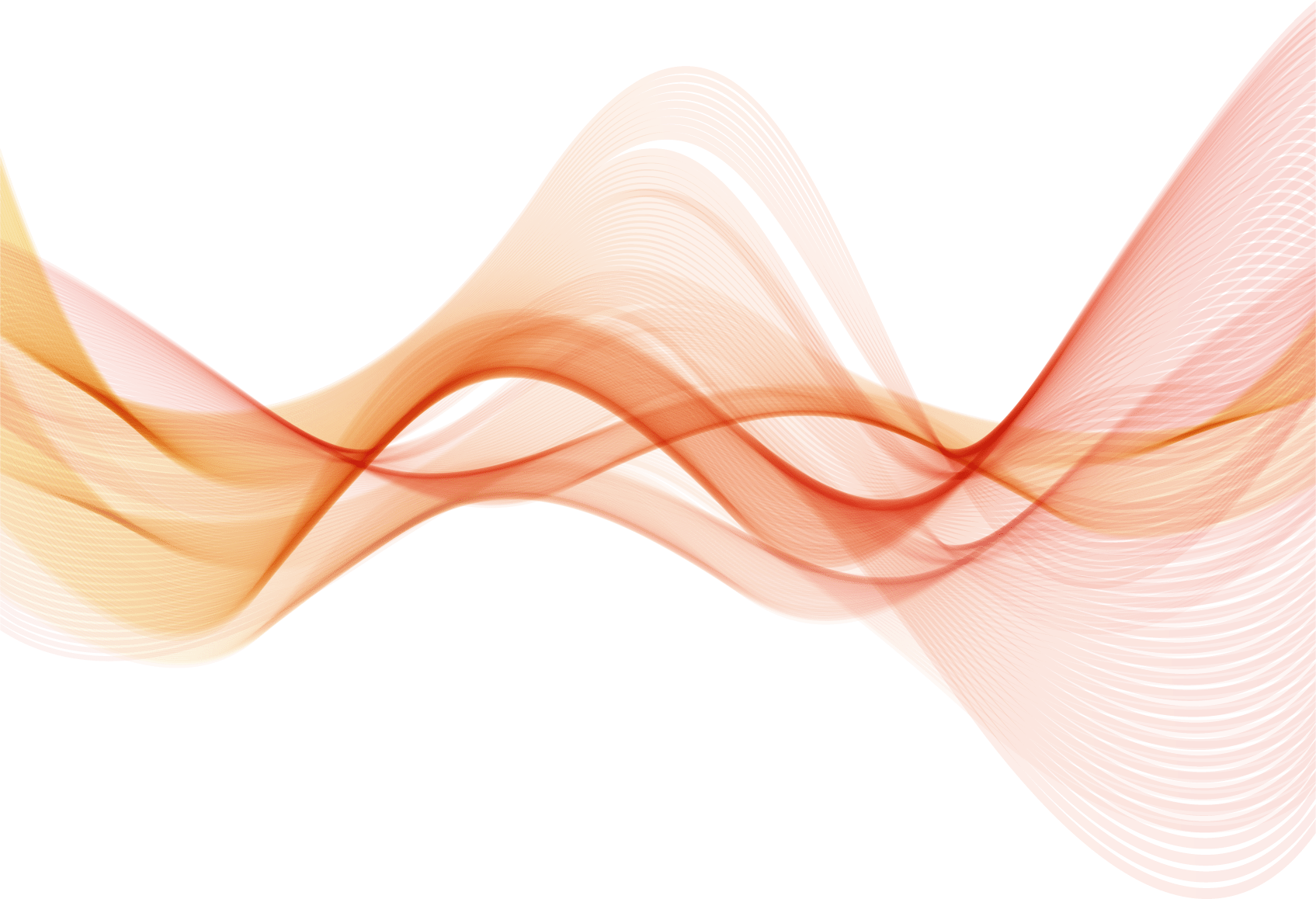 Vector Orange Wave PNG File PNG Mart