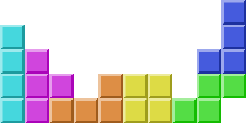 Tetris PNG Background Image PNG Mart