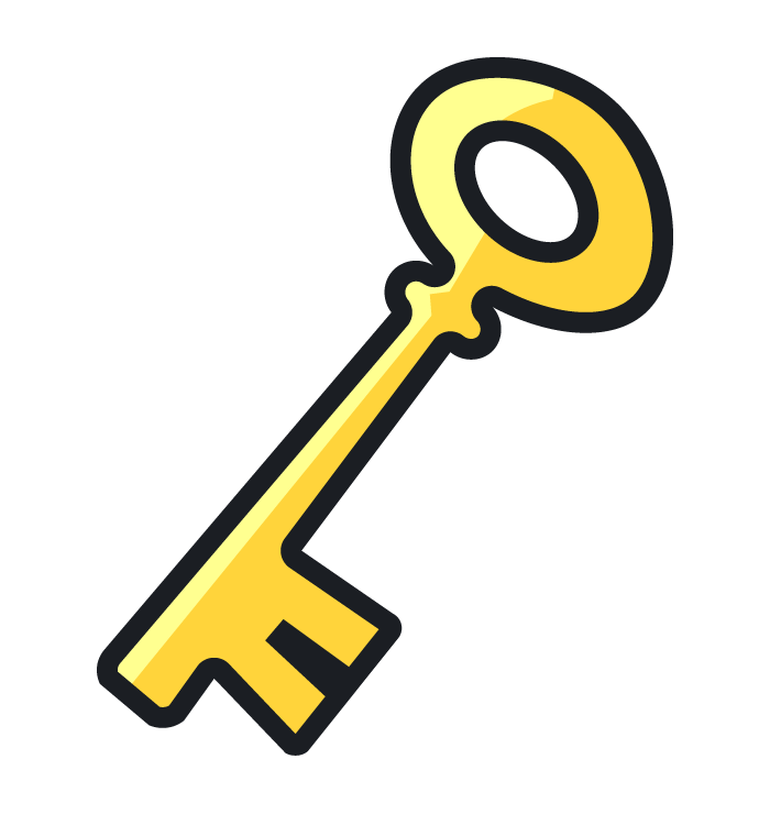 Golden Key Transparent Background PNG Mart