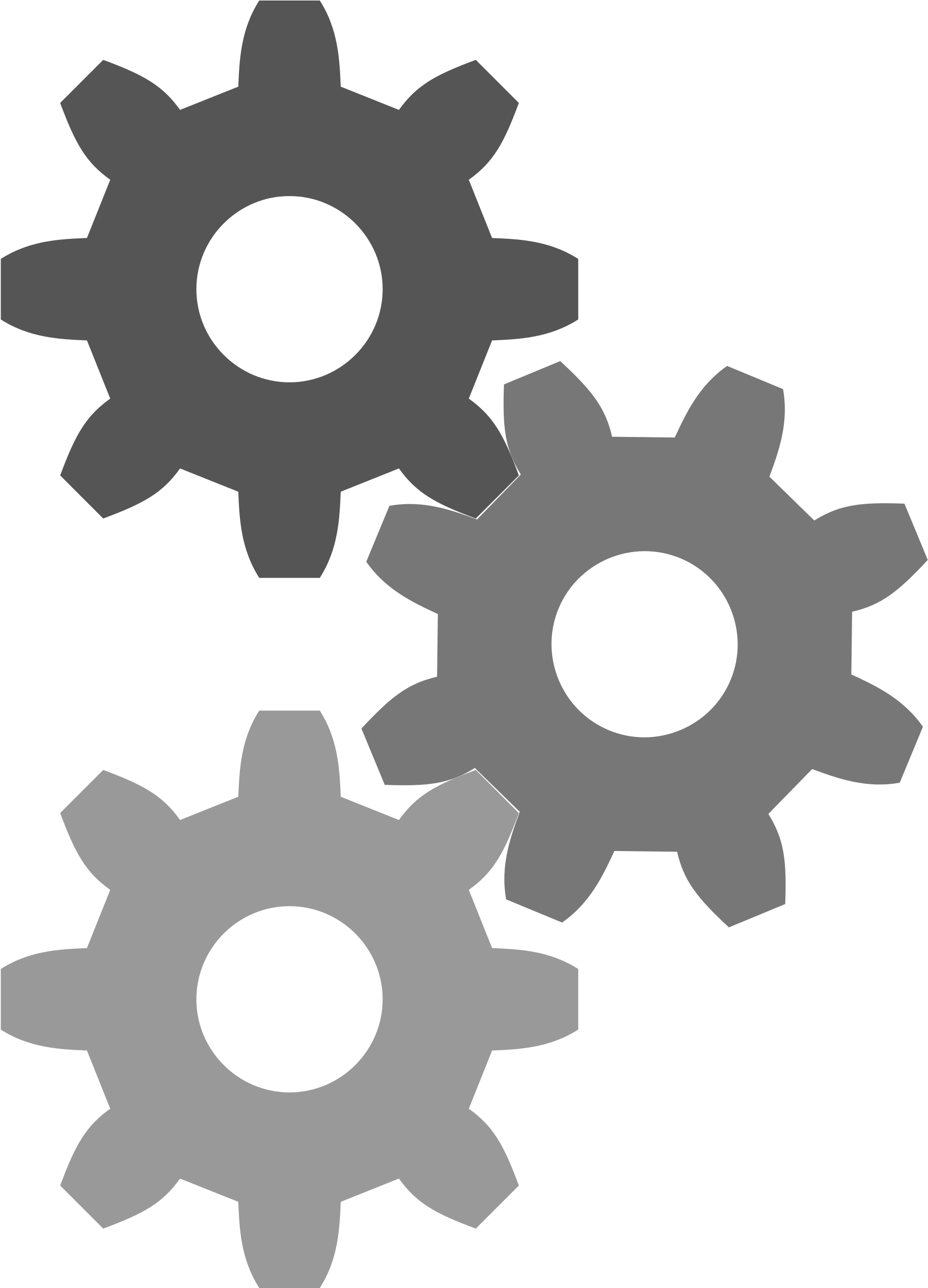 Creative Vector Gears PNG Transparent Image PNG Mart