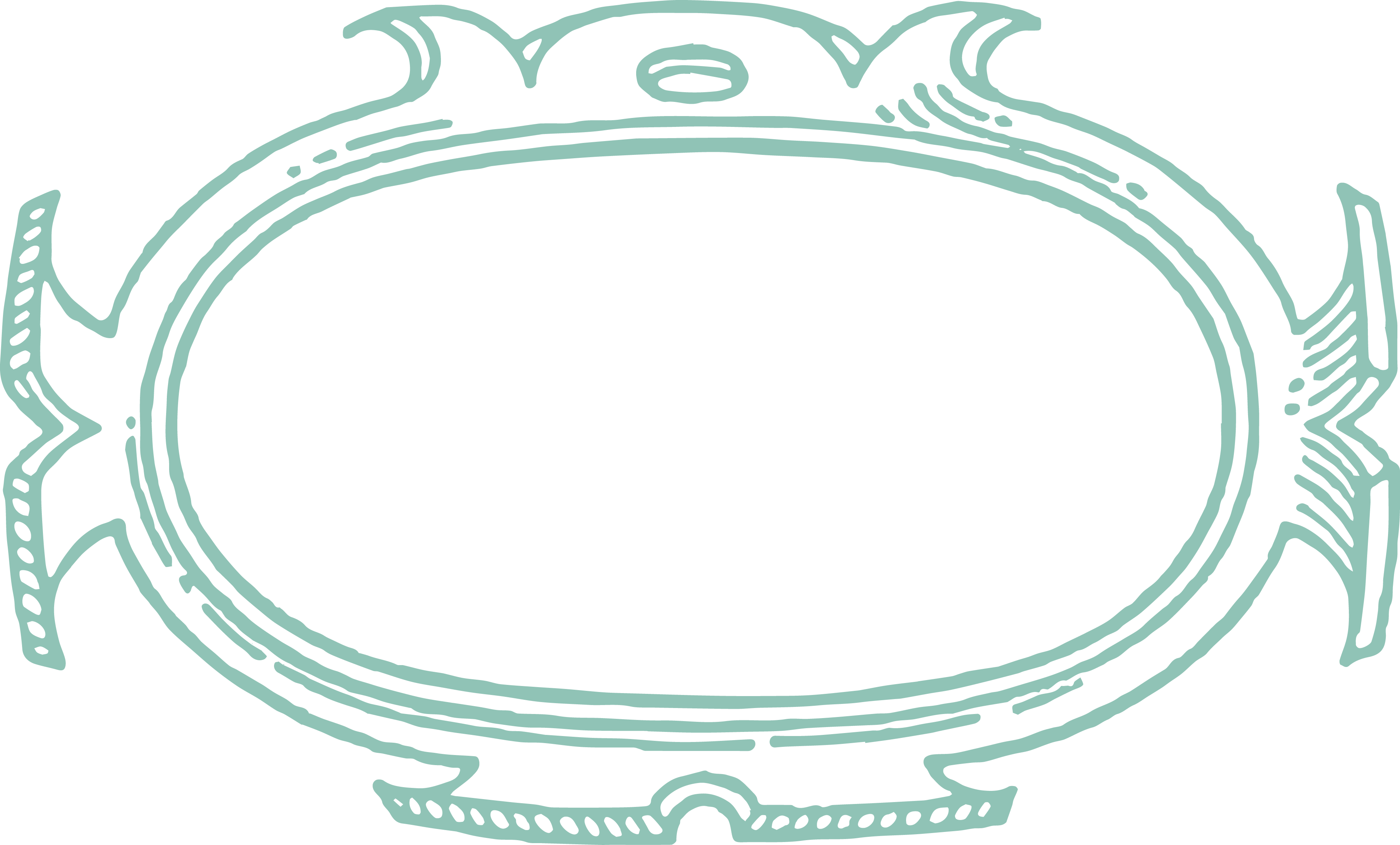 Teal Frame PNG Images Transparent Free Download PNGMart