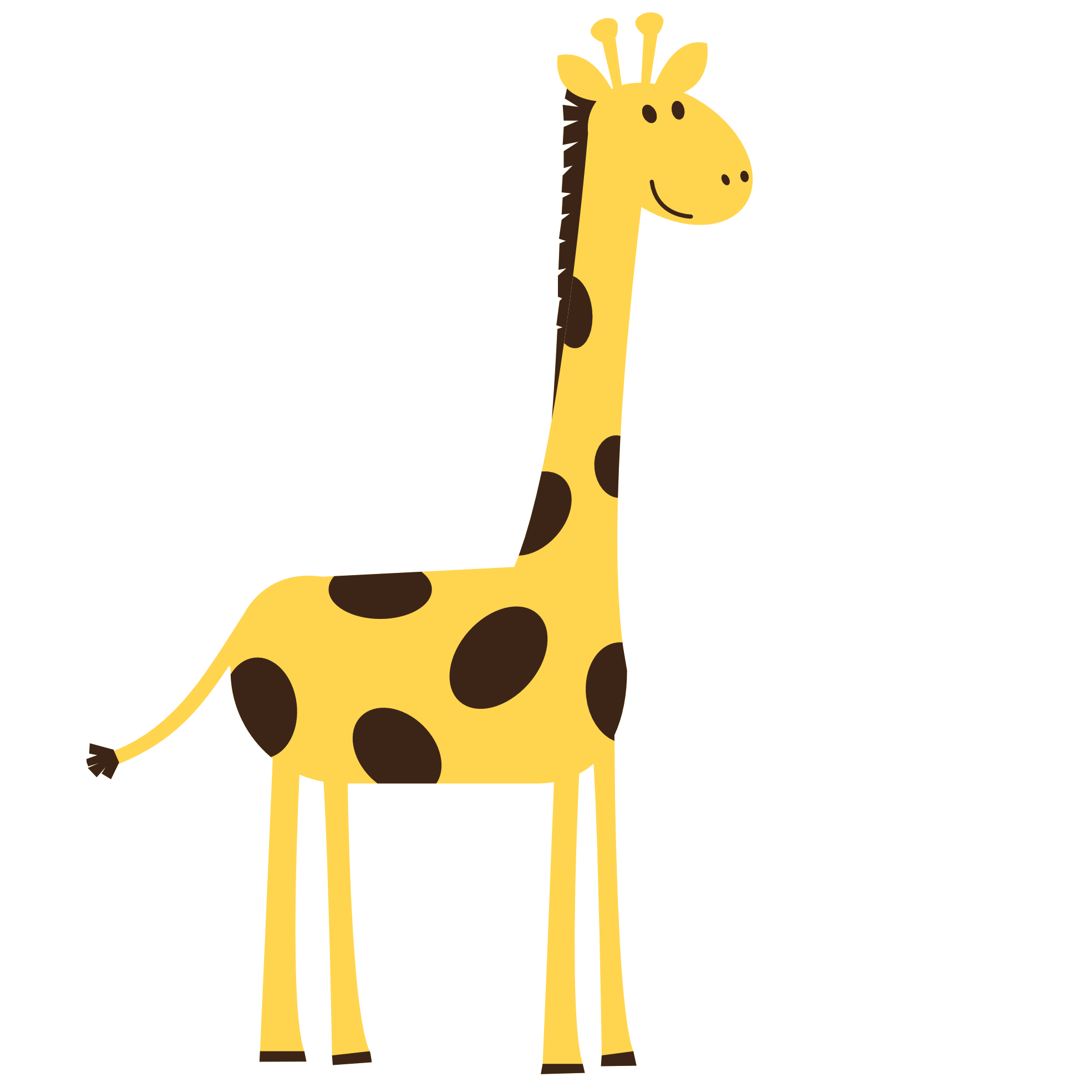Fichier PNG Vector Girafe PNG Mart