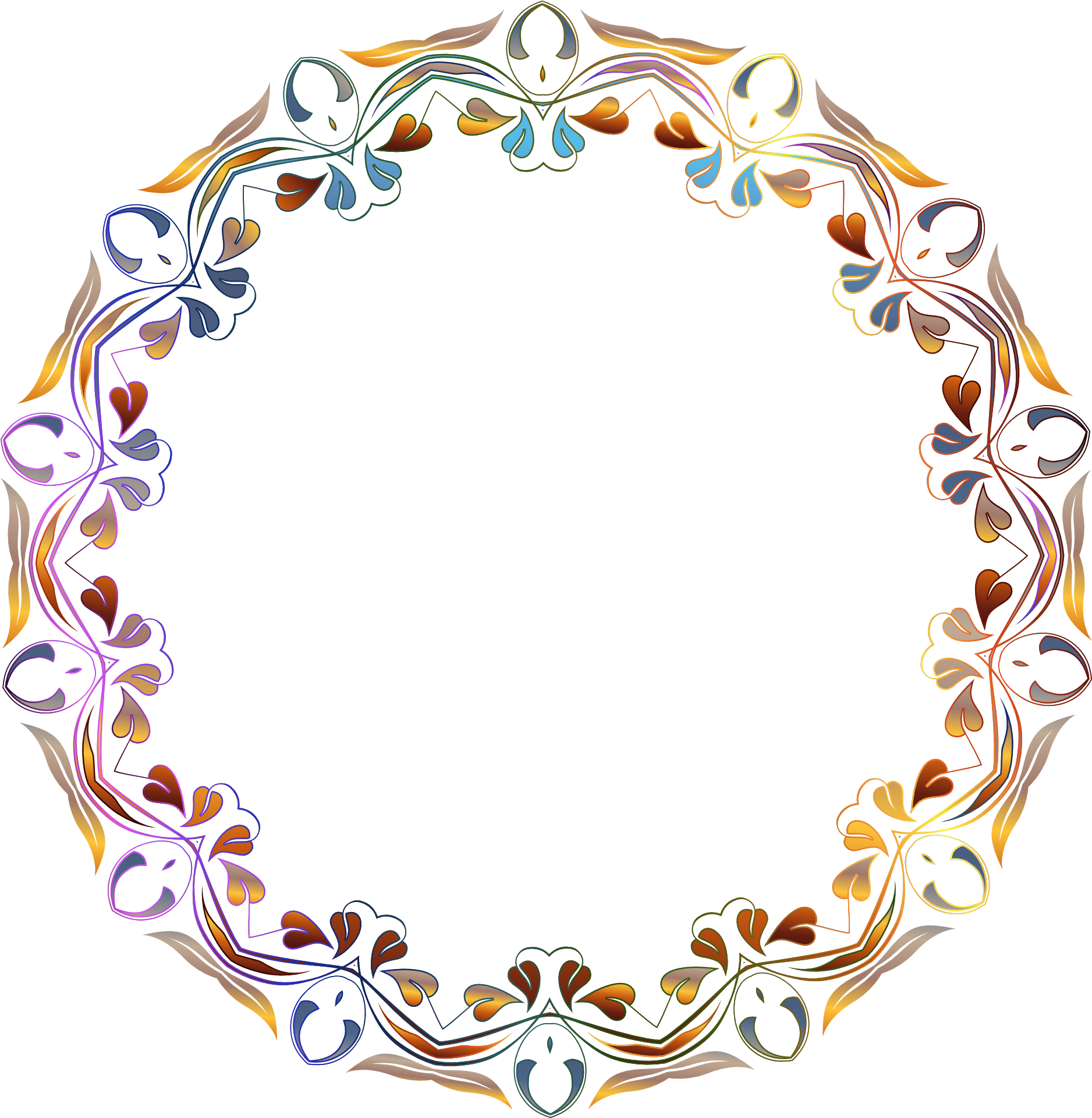 Flower Border PNG Image PNG Mart