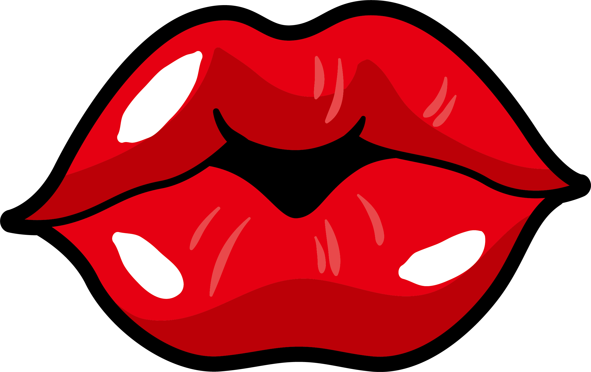 Cartoon Lips PNG File PNG Mart