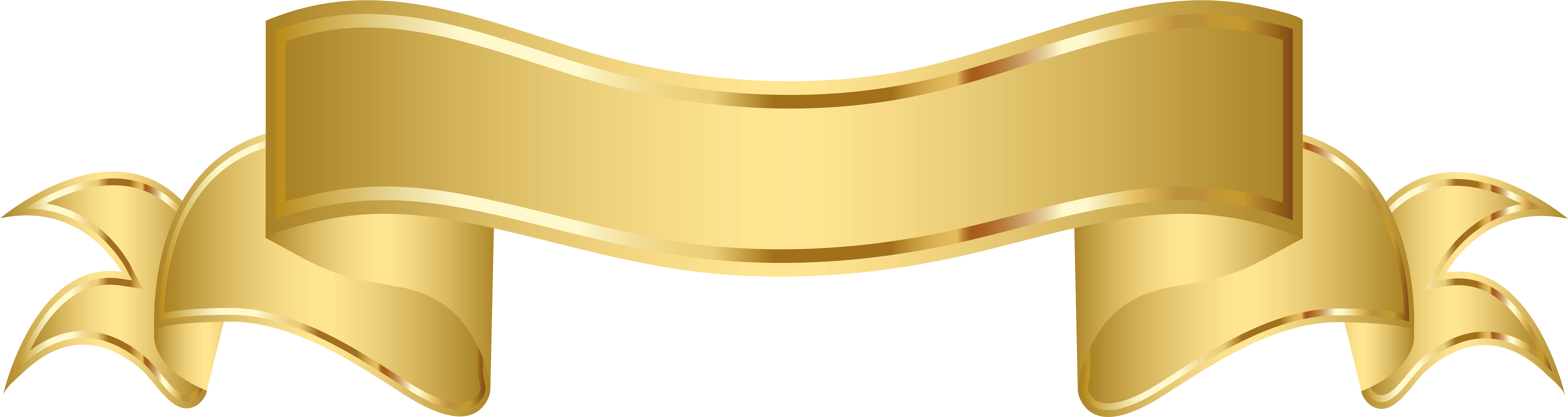 Gold Ribbon PNG HD PNG Mart