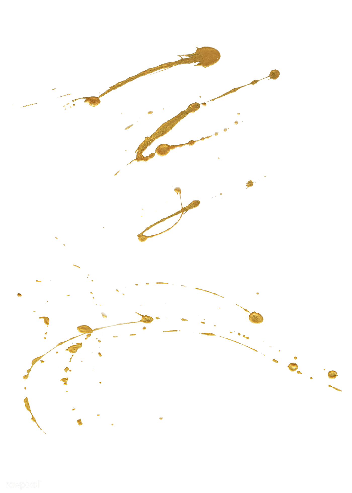 Gold Splatter PNG File PNG Mart