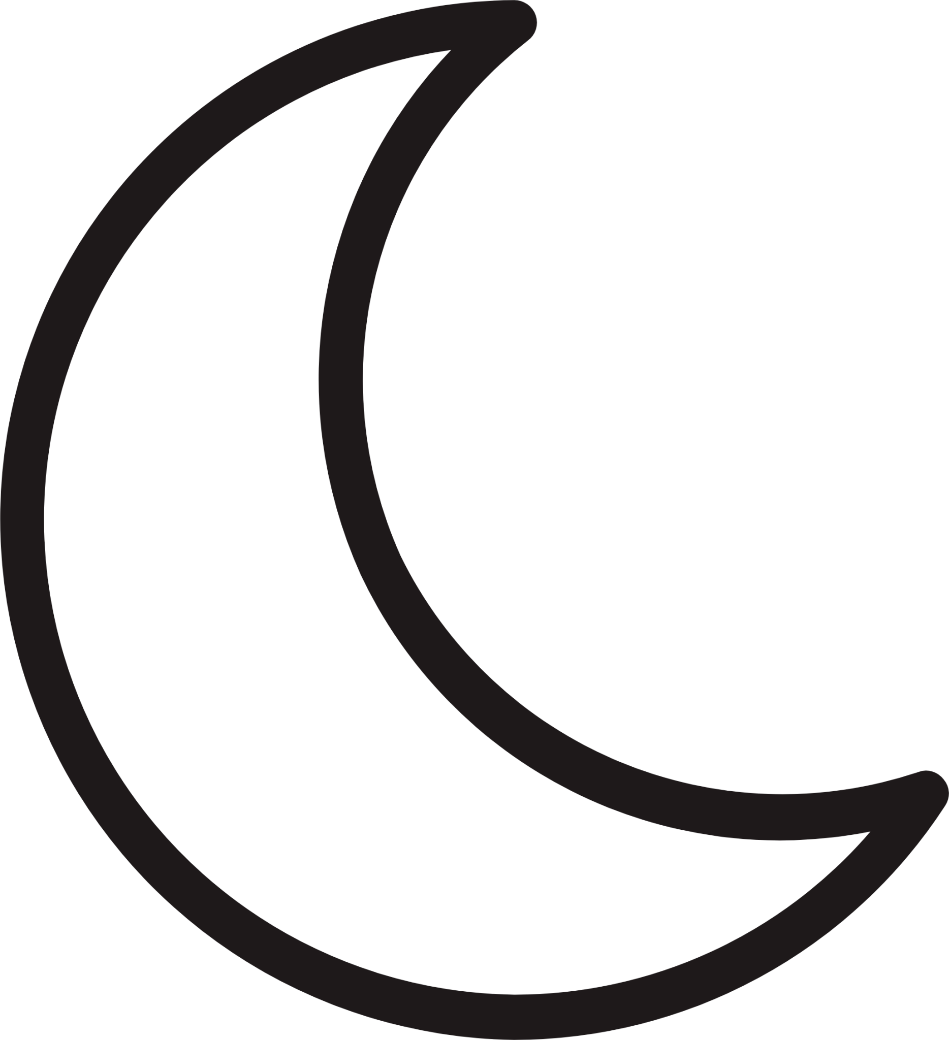 Moon Icon PNG File PNG Mart