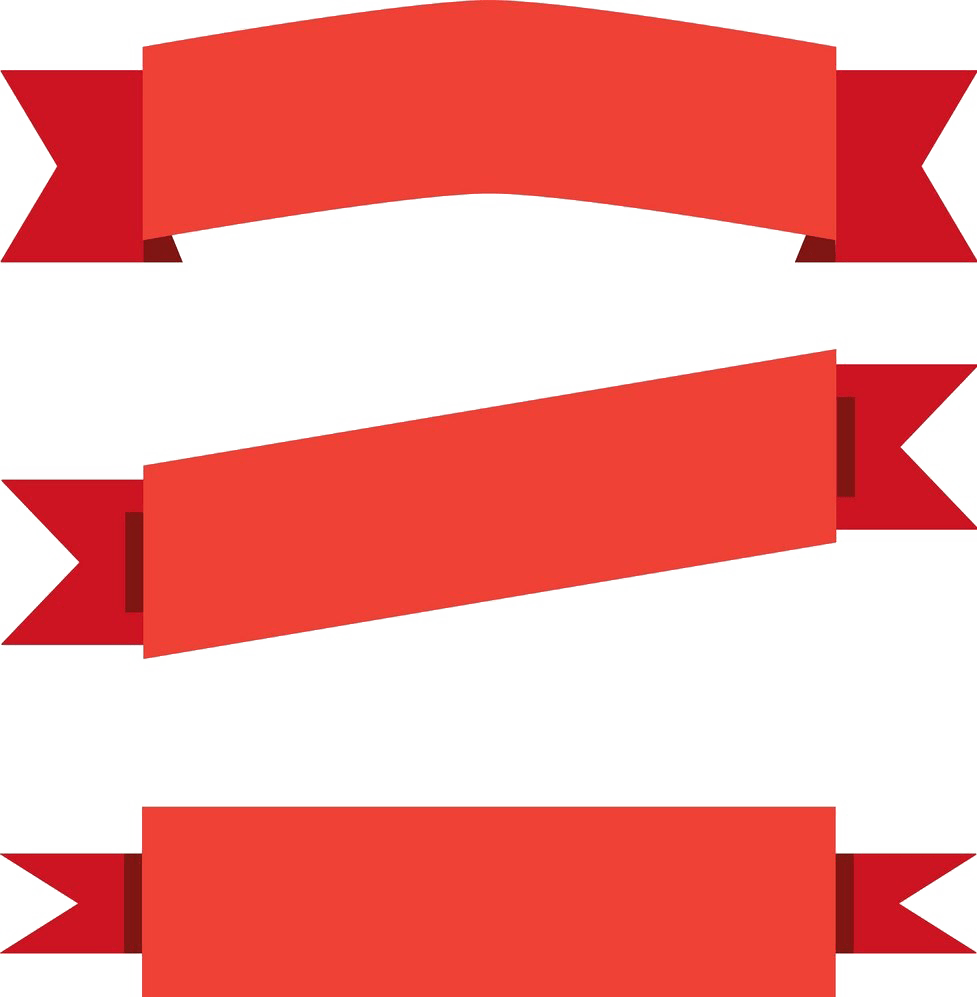 Red Ribbon Banner PNG Transparent PNG Mart