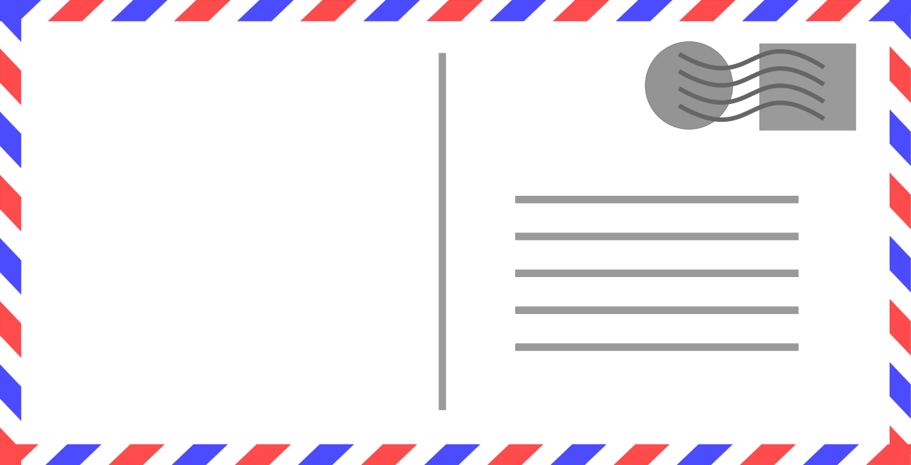 Postcard Transparent File PNG Play