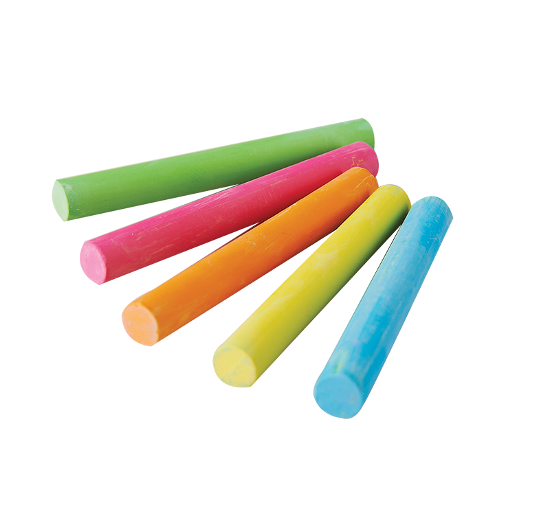 Chalk Colorful Transparent Background PNG Play