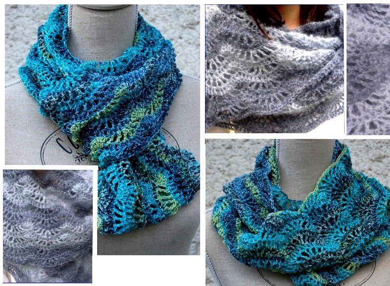 Tuto étole au crochet Crochet et plus...Crochet et plus…