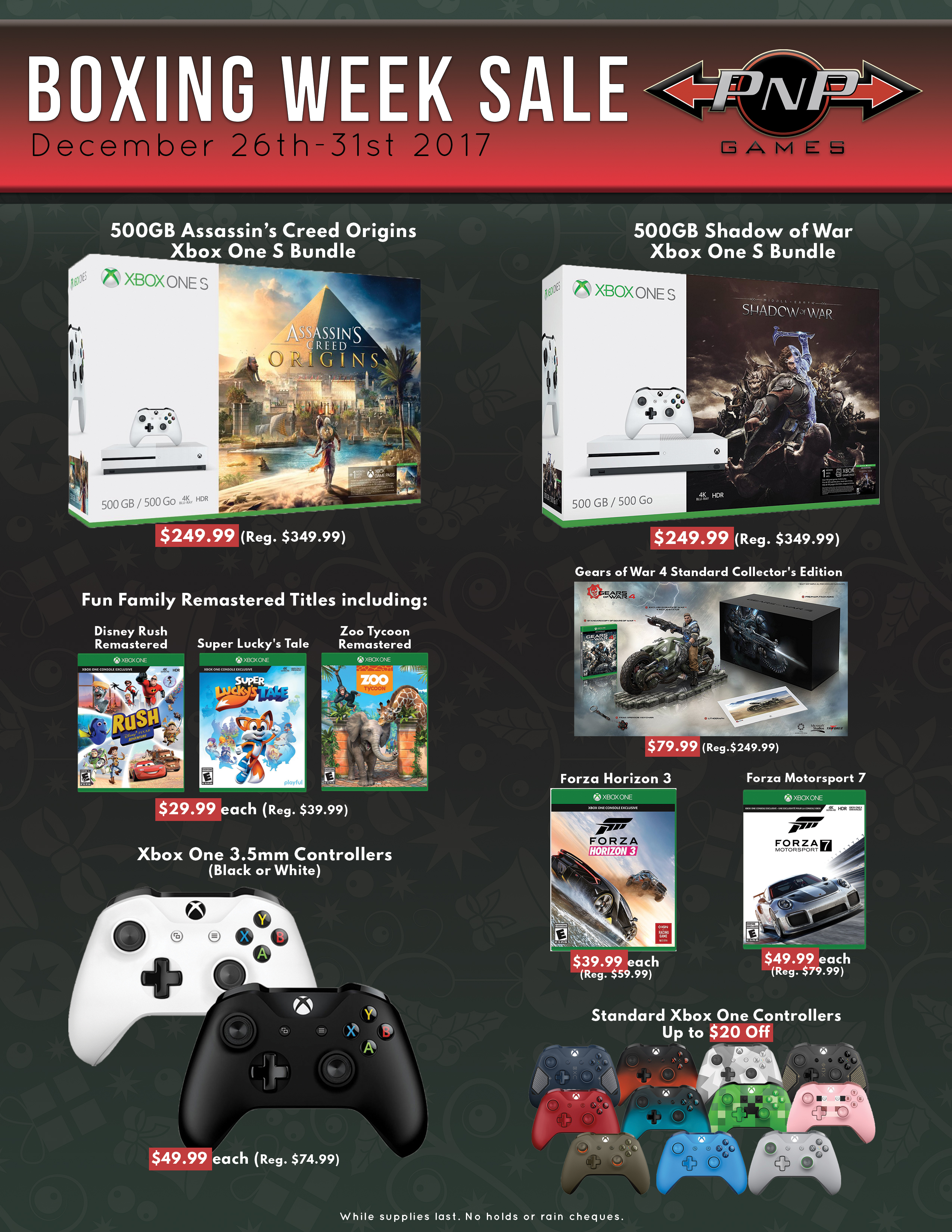 PNP Games Boxing Week Sale 2017 PNP Games