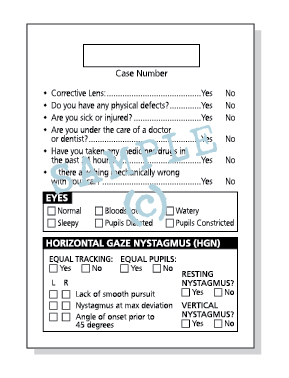 Products | The Pocket Deuce | SFST and DUI Investigation Card | SFST