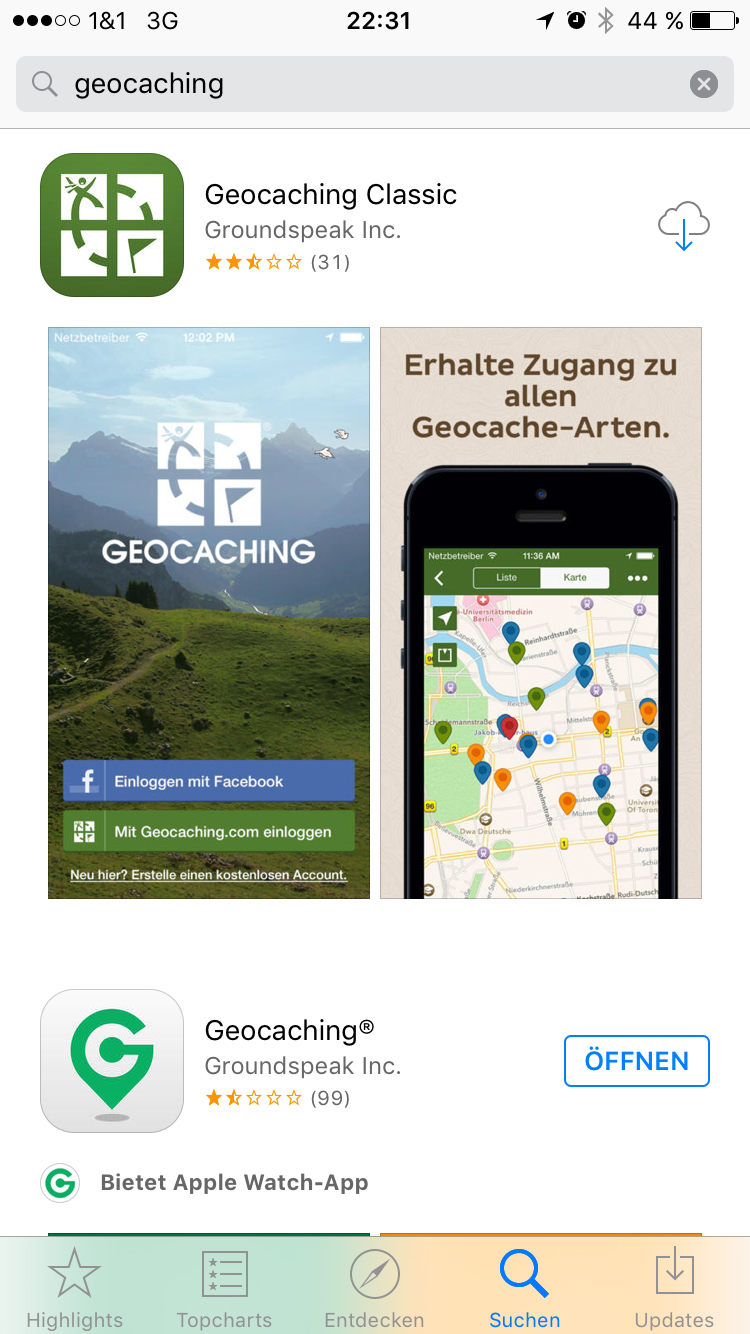 Groundspeak macht Geocaching Intro App zu seiner HauptApp