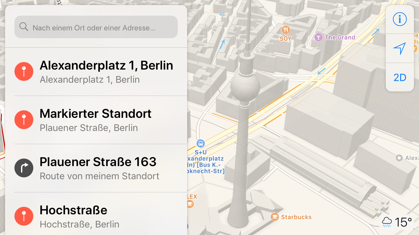 Apple Karten Blitzer iOS 11 AppleKarten ohne Tempolimits und Fahrspurassistent