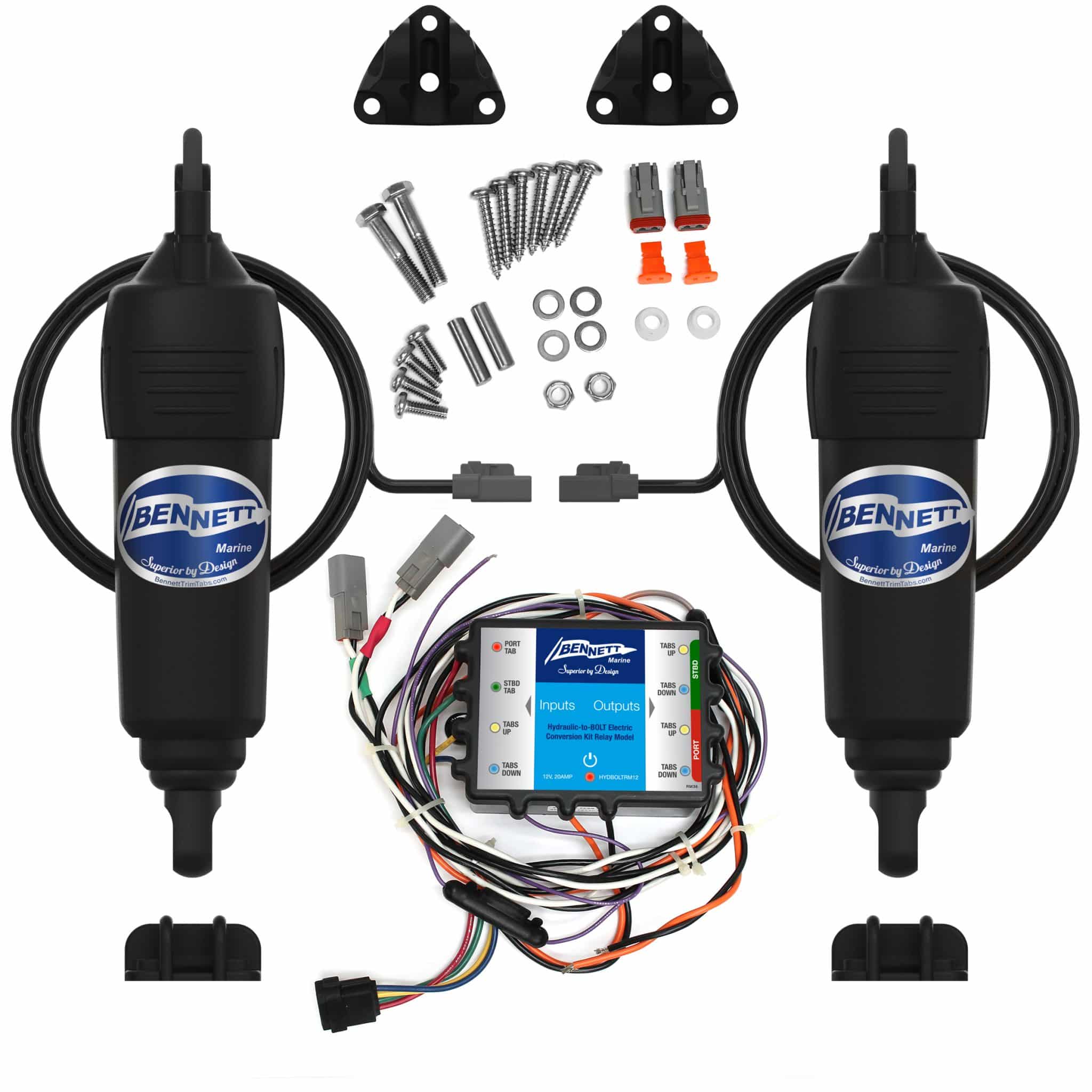 Bennett Trim Tabs Hydraulic To Bolt Electric Conversion Kit | Poco Marine | Vancouver