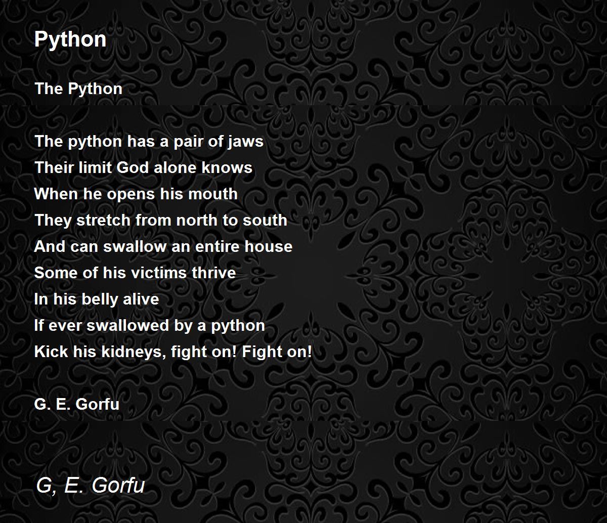 Poetry Python