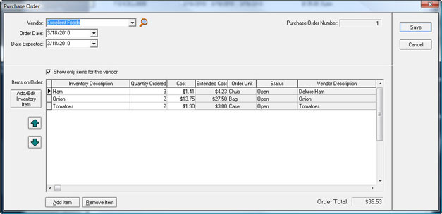 Restaurant Inventory Software Point of Success
