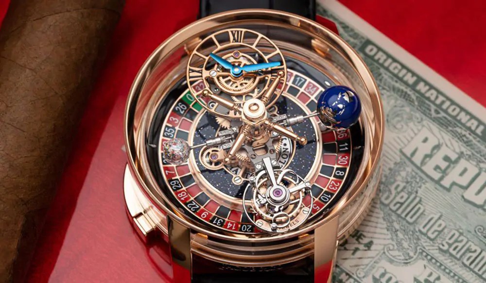 620K Jacob & Co Casino Roulette Watch with a Working Wheel
