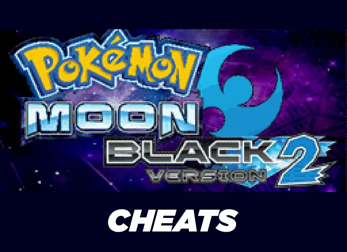 Pokemon Moon Black 2 Cheats (Action Replay PokéHarbor