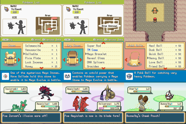 Pokemon HD Pokemon Nameless Fire Red Mega Stone