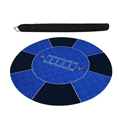 120cm Diameter Poker Mat, AntiSlip Professional Texas Hold’em Table