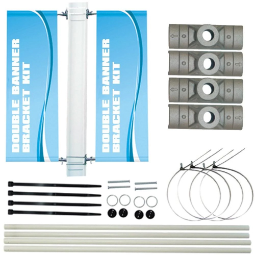 Display your pole banners using our Pole Banner Bracket Kits Pole Banners