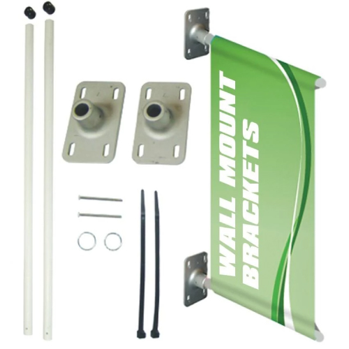 Display your pole banners using our Pole Banner Bracket Kits Pole Banners